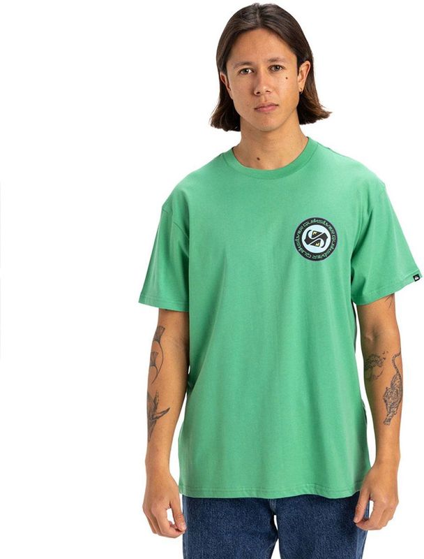 Quiksilver Circle Back T-shirt Met Korte Mouwen Groen S Man