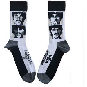 The Beatles - Sea Of Science Faces Mono Enkelsokken - Wit