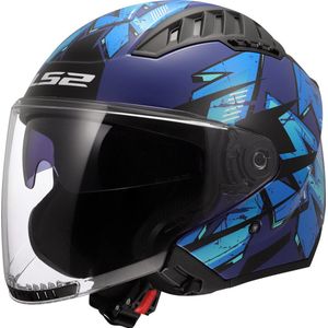 LS2 - Copter II Kanji OF600 - Helm - Blauw - Polycarbonaat