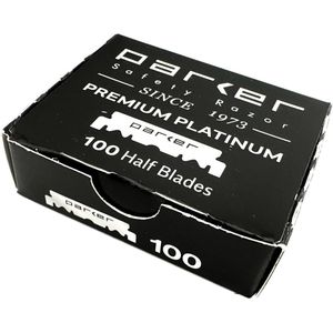 Premium Platinum 1/2 Scheermesjes voor Shavette & Professionele Kappers
