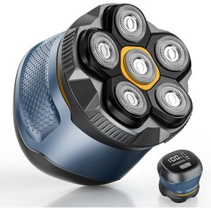 Oplaadbaar Draadloos Scheerapparaat voor Heren - Elektrisch met Flexibele Kop voor Nat en Droog Gebruik