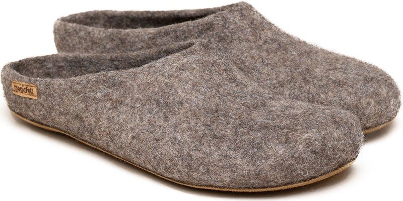 Gottstein - Pantoffel - Grijs - 100% Merinowol - Antislip en Waterdicht