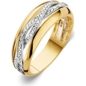 Ring bicolor briljant 0.22 crt.
