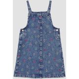 s.Oliver Jurk  crème / blauw denim / lichtblauw / pink