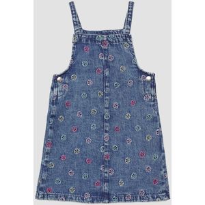 s.Oliver Jurk  crème / blauw denim / lichtblauw / pink