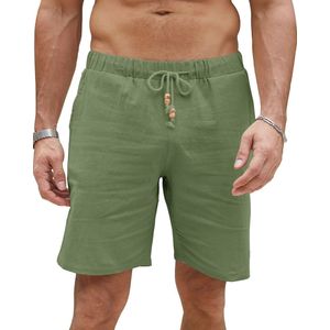 Korte broek heren linnen zomer shorts met zakken
