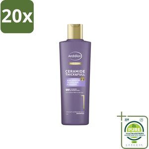 20 x Andrélon ��– Shampoo – Pro Care – 250 ml - Grootverpakking - Dikker Haar - Versterkt Haar - Haaruitval Verminderen - Breukbestendig Haar - Ceramide Shampoo