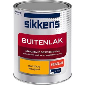 Sikkens Buitenlak - Verf - Hoogglans - Mengkleur - RAL1003 - 1 liter