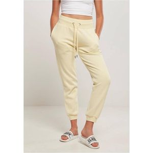 Urban Classics - Organic High Waist Dames joggingbroek - XXL - Geel