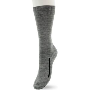 Bonnie Doon Wandel Sokken Merino Wol Midden Grijs Dikke Dempende Zool Unisex maat 35/38 - Vochtregulerend - Dempende zool - Wandel Sokken - 70% merino Wol - Warme Sokken - Zomer Wandeling - Ademend - Grey Melange - BW230001.236