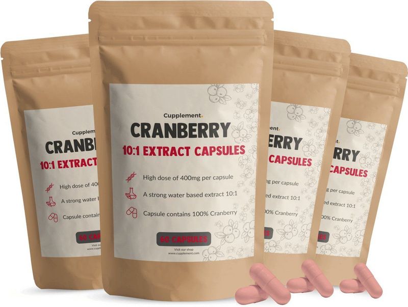 Cupplement - Cranberry Extract Capsules - 400 mg - Vegan - Duurzaam