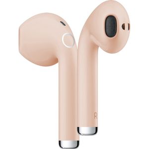 Draadloze Oordopjes Bluetooth 5.3 - Oortjes met Microfoon - Lange Batterijduur - Ergonomische & Stevige Pasvorm - Rose goud EarBuds