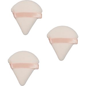 3x Beautyblender | Beauty Blender | Make Up Spons | Latex vrij | Make-Up Sponsje | Makeup Sponge | Donker Roze | driehoek