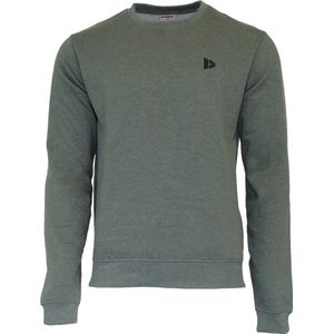 Donnay Joggingpak Adam (sweater met ronde hals) - Junior - Deep Army Green marl (1395) - maat 140