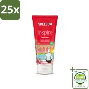 25 x WELEDA - Douchecrème Granada Inspire - Granaatappel - 200 ml - Grootverpakking - Douchecrème - Granaatappel - Weleda - Biologische - Natuurlijke Verzorging