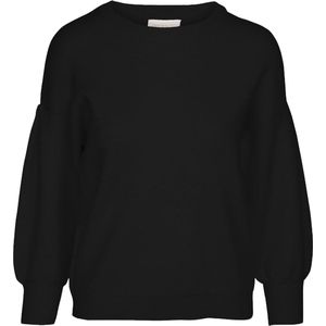 Minus Lupi Knit Pullover Truien & vesten Dames - Sweater - Hoodie - Vest- Zwart - Maat XS