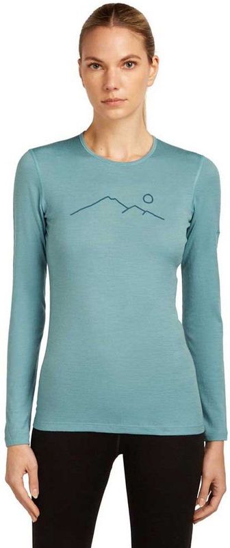 Icebreaker - Merino 200 Oasis - Lange Mouwen Basislaag - Blauw