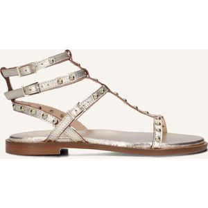 Stefano Lauran - 24202 - Sandalen - Goud - Leer - Textiel