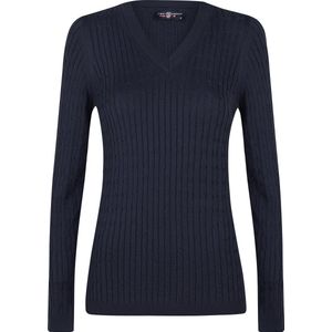 Jimmy Sanders - V-hals Trui - Navy - 100% Katoen - Dames - XL