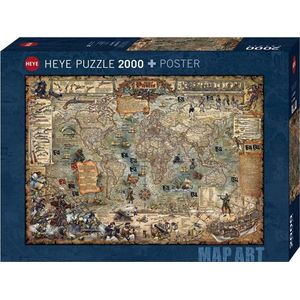 Heye Pirate World Legpuzzel 2000 stuk(s) Kaarten