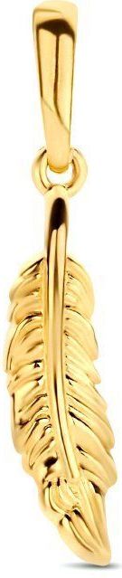 Hanger - 14K Geelgoud - Veer - Hoogte 2 cm - Afmeting 15x3.5 mm