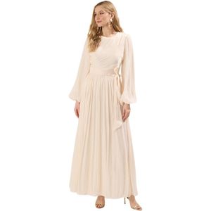 Trendyol Poederband Detail Glinsterende Gevoerde Chiffon Avondjurk Tctaw25Db00012