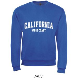Sweatshirt 2-185 California Westcoast - Blauw, 4xL