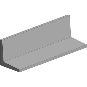 Polystereen L-profiel (l x b x h) 350 x 2.5 x 2.5 mm 4 stuk(s)