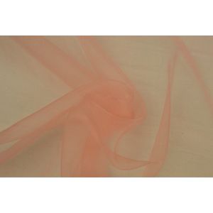 Organza stof - Zalmroze - 1 meter - Per meter - 150cm breed