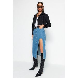 Trendyol TWOAW24ET00086 Volwassenen Vrouwen - Blauw - 34