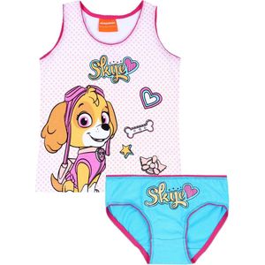 Paw Patrol - Wit en roze T-shirt + slipje