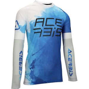 Acerbis J-Windy Vented Watermark Blauw Witte Cross Jersey - Maat M - Shirts