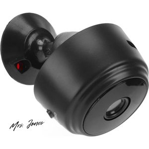 Mrs. Jones Mini Beveiligingscamera Magneetbeugel 150 Graden Groothoek Nachtzicht WiFi Draadloze Camera Bewegingsdetectie Thuiskantoor .