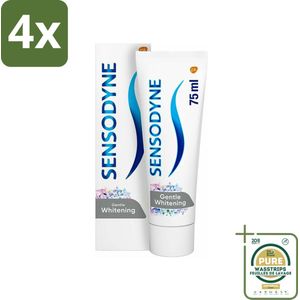 Sensodyne - Tandpasta - Gentle Whitening - Milde Reiniging - 75 ml - Voordeelverpakking - 4 stuks - Whitening - Tandglazuur