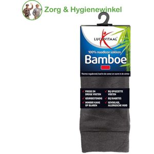 Lucovitaal Bamboe Sokken Antraciet 35-38