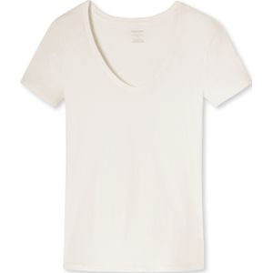 SCHIESSER Naturschonheit T-shirt (1-pack) - dames shirt korte mouwen champagne - Maat: 42