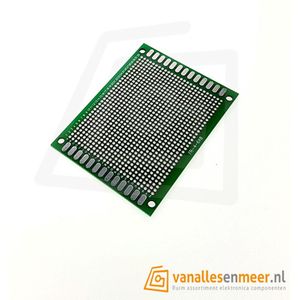 PCB dubbelzijdig 2.0mm pitch Prototyping board 6x8cm (26x32gaats)