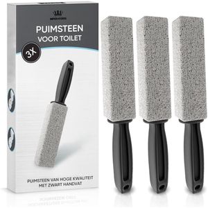 Natuurlijke Puimsteen voor WC met Handvat - Eelt & Voetverzorging - Hypoallergene Puimsteen WC - Toilet - Oven Schoonmaak - Eeltverwijderaar - Voetenbad - 3 Stuks