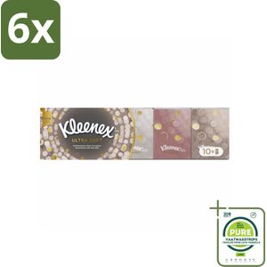 Kleenex – Ultra Soft Mini – Papieren Zakdoekjes – 70 stuks per verpakking - Voordeelverpakking - 6 stuks - Papieren zakdoekjes - Wasmachinebestendige zakdoekjes