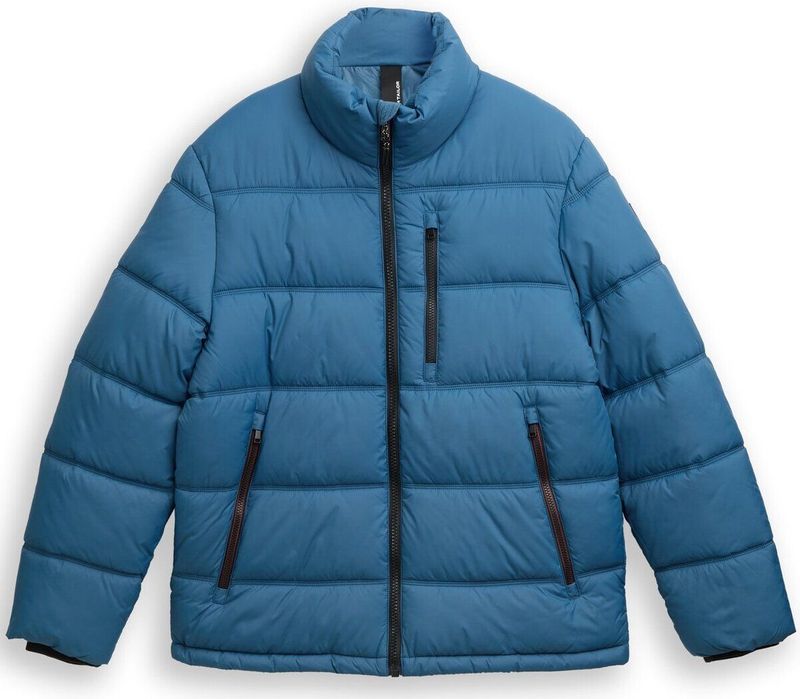 TOM TAILOR - Gewatteerde Jas - Cyaan Blauw