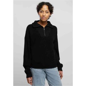 Urban Classics - Oversized Knit Troyer Sweater/trui - XL - Zwart