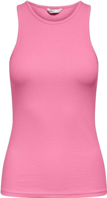 Only - Onlkenya Rib Tank Top - Sachet Pink - Dames