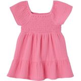 Babyjurk - Snoepjesroze - Katoenen Gaas - Met Smok-Borststuk