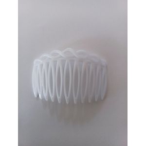 Le Sjalerie Haarmode Haarspeldje Zijkam Sierlijk Wit Kam