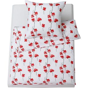 Unyqoos® Zachte en ademende beddengoedset van microvezel met uniek aquarelontwerp