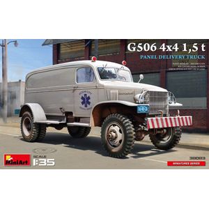 1:35 MiniArt 38083 Chevrolet G506 4X4 1,5 t Panel Delivery Truck Plastic Modelbouwpakket