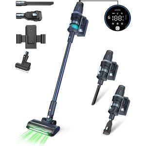 Steelstofzuiger CleanDetect 450W - Kruimeldief - Draadloos - 4 Opzetstukken - Stofzuiger - Zonder zak op accu - Samako