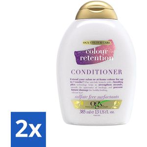 2 x OGX - Colour Retention - Conditioner - Voor Gekleurd Haar - 385 ml - Haarverf Conditioner - Kleurbehoud Conditioner - Conditioner Voor Gekleurd Haar - Haarkleur Bescherming - Glans Conditioner