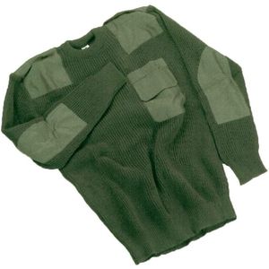 Commando Trui 100% Acryl Donker Groen Heren Ronde Hals maat 2XL