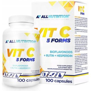 ALLNUTRITION | Vitamine C 5 Forms – 500mg | 100 capsules | Immuniteit & Collageen Supplement met Bioflavonoïden | 100 capsules